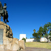 KateAndSteffen > Windhoek - Alte Feste: Windhoek's oldest building (1890) with Reiterdenkmal